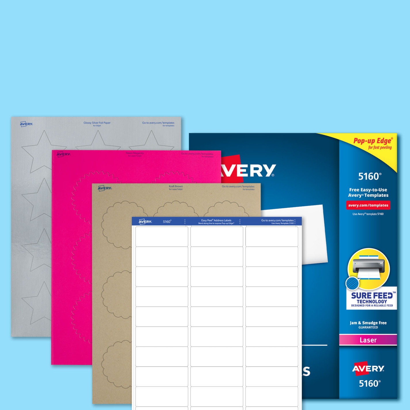 avery design and print templates Bulan 1 Blank Labels & Custom Printed Online Labels  Avery