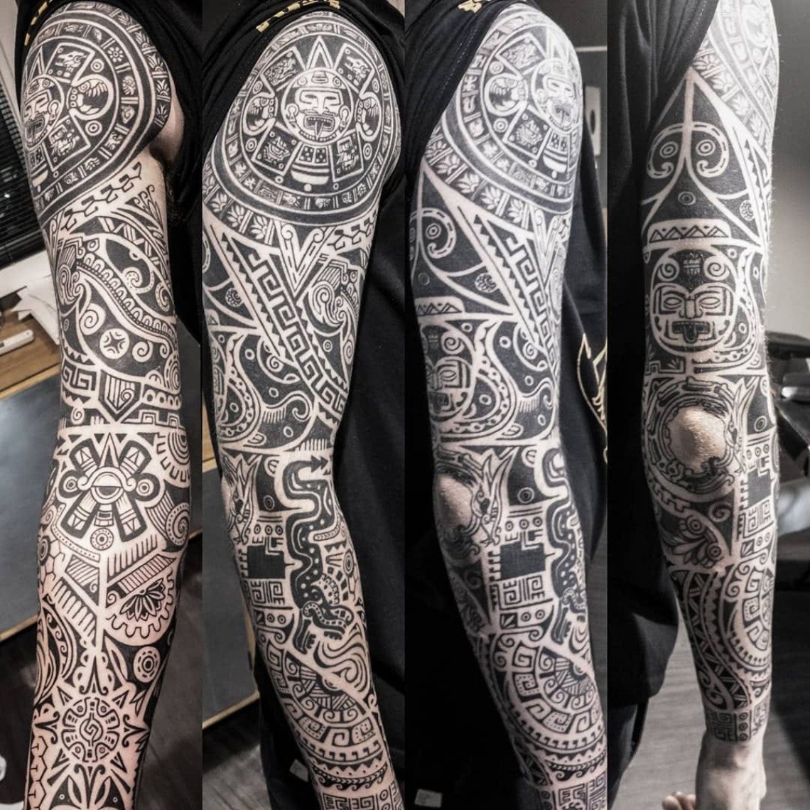 aztec sleeve tattoo designs Bulan 2 Pin on diego tattoo
