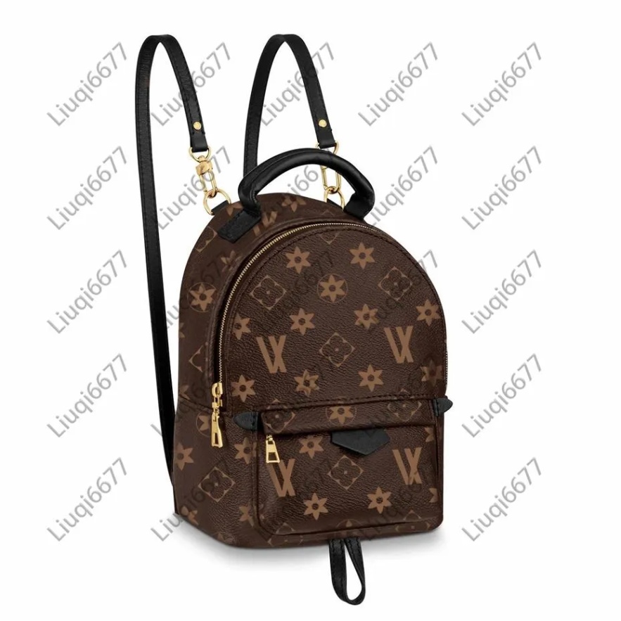 backpack designer purse Bulan 4 Genuine Leather Mini Palm Springs Backpack: Designer School Bag