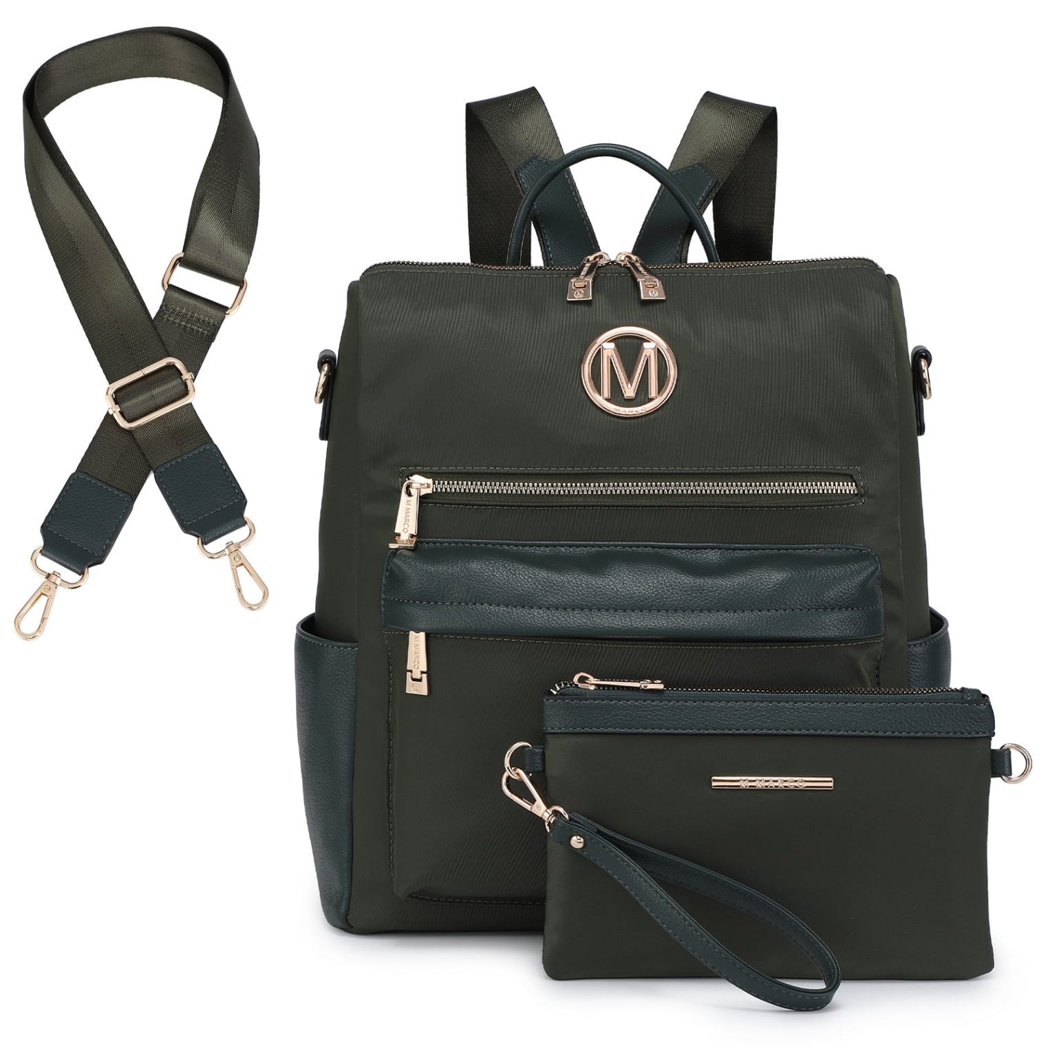 backpack designer purse Bulan 4 MKP Women Nylon Water Resistant Backpack Purse Convertible Large Ladies  Designer Rucksack Travel Shoulder Bags Handbag Wristlet