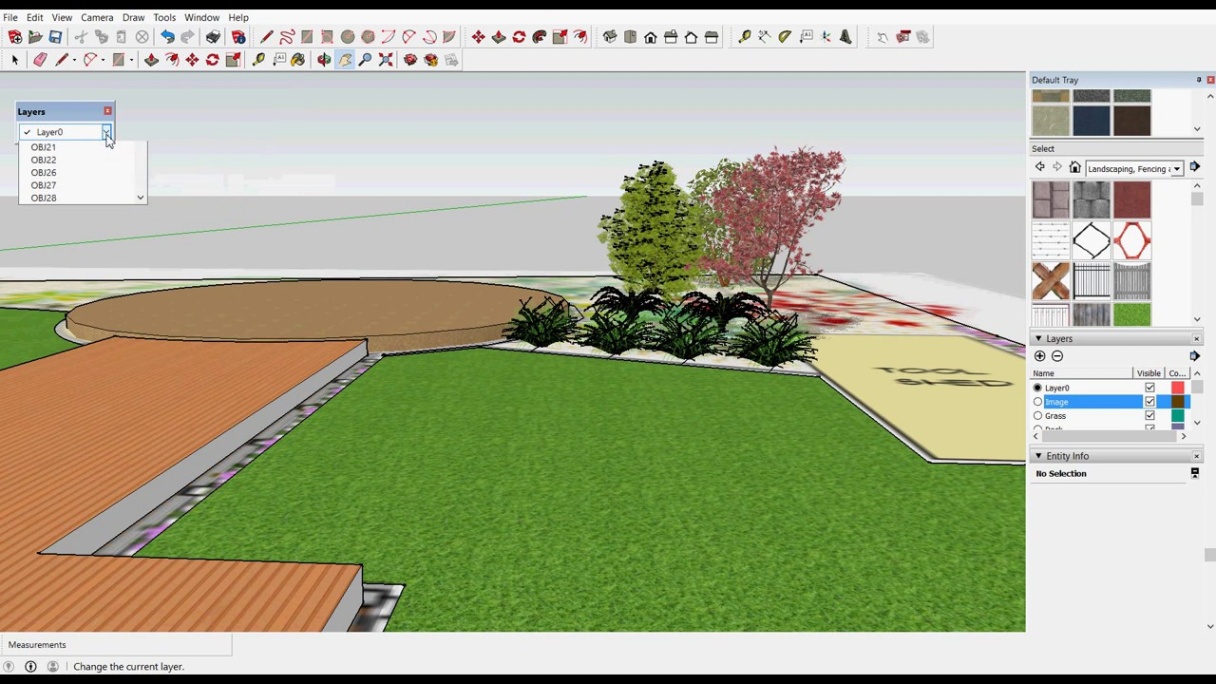 backyard design software free Bulan 4 Use the free version of SketchUp to model landscape designs created in  gCADPlus