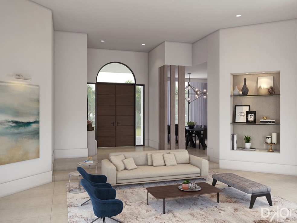 interior design inspiration Niche Utama Home Design Inspiration for a Contemporary Coral Gables Oasis  DKOR